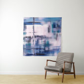 Abstract oil painting on canvas, hand drawn artwor wandteppich (Beispiel (Horizontal))