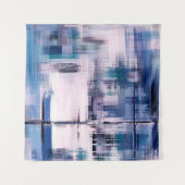 Abstract oil painting on canvas, hand drawn artwor wandteppich (Vorderseite)