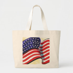 Abstract Old Glory Tote Bag Jumbo Stoffbeutel