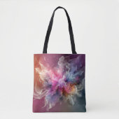 Abstract Old Rose Floral Cloud Landscape Tasche (Vorderseite)