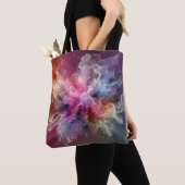 Abstract Old Rose Floral Cloud Landscape Tasche (Von Nahem)