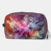 Abstract Old Rose Floral Cloud Landscape Waschbeutel (Vorderseite)