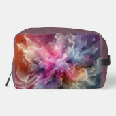 Abstract Old Rose Floral Cloud Landscape Waschbeutel (Rückseite)