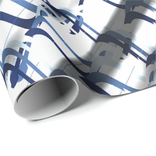 Abstract OpArt 3d Pattern  Geschenkpapier (Rolleneckpunkt)