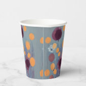 Abstract orange and pink flowers pappbecher (Rechts)