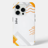 Abstract Orange Art, Modern Art Case-Mate iPhone Hülle (Rückseite)