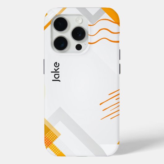 Abstract Orange Art, Modern Art Case-Mate iPhone Hülle (Rückseite)