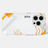 Abstract Orange Art, Modern Art Case-Mate iPhone Hülle (Rückseite (Horizontal))