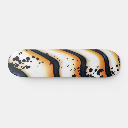 Abstract Orange Flow – Modern Bold Graphic Skateboard (Horizontal)