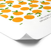 Abstract Orange Market Kitchen Print Poster (Ecke)