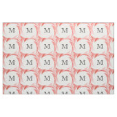 Abstract Orange Swirl Monogram Stoff (Fat Quarter (45,7 x 55,9 cm))