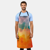 Abstract orange watercolor background. Illustratio Schürze (Getragen)