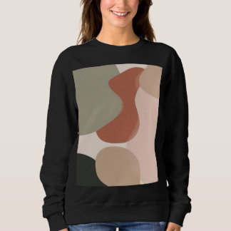 Abstract Organic Blob Art – Modern Minimal Sweatshirt