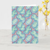 Abstract Organic Fluid Pattern Blank Karte (Gelbe Blume)