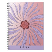 Abstract organic shapes Spiral Notebook Notizblock (Vorderseite)