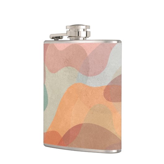 Abstract Overlapping Pastel Blobs Background Flachmann (Links)