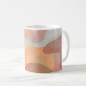 Abstract Overlapping Pastel Blobs Background Kaffeetasse (VorderseiteRechts)