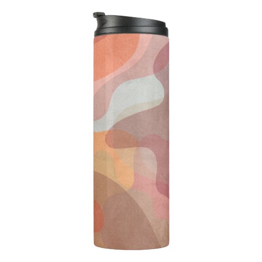 Abstract Overlapping Pastel Blobs Background Thermosbecher (Nach rechts gedreht)
