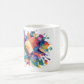 Abstract Paint Collision Kaffeetasse (VorderseiteRechts)