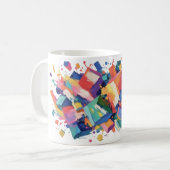 Abstract Paint Collision Kaffeetasse (Vorderseite Links)