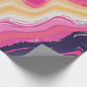 Abstract Paint Zig-Zag Pattern – Artistic Bold Geschenkpapier (Ecke)