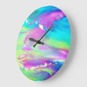 Abstract Painting Clock Große Wanduhr (Winkel)