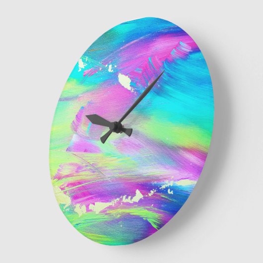 Abstract Painting Clock Große Wanduhr (Winkel)
