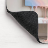 Abstract Painting Dripping on a White Bench  Mousepad (Ecke)