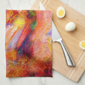Abstract painting Infinite sunset Handtuch (Viertel Falte)