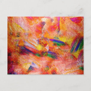 Abstract painting Infinite sunset Postkarte