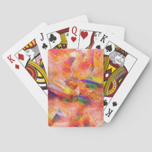 Abstract painting Infinite sunset Spielkarten