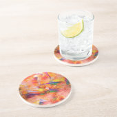 Abstract painting Infinite sunset Untersetzer (Seite)