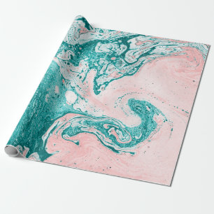 Abstract painting. Modern artwork. Marble effect p Geschenkpapier