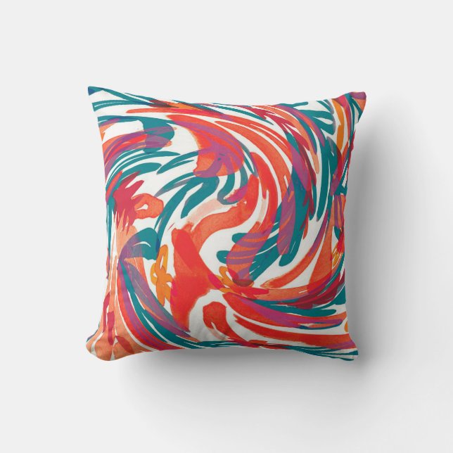 Abstract painting texture. Art wallpaper. Simple d Kissen (Vorderseite)