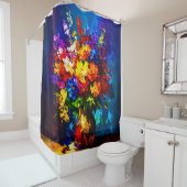 abstract Palette Knife Shower Curtain Duschvorhang (Beispiel)