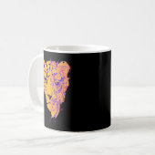Abstract Panther Identity – Symbolic Modern Art Kaffeetasse (Vorderseite Links)