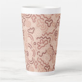 Abstract Party Doodle Pattern Milchtasse (Vorderseite)