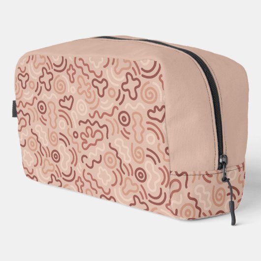 Abstract Party Doodle Pattern Waschbeutel (Rechte Ecke)