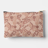 Abstract Party Doodle Pattern Zubehörtasche (Rückseite)