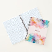 Abstract Pastel Alcohol Ink Notizblock (Innenseite)
