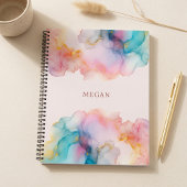 Abstract Pastel Alcohol Ink Notizblock