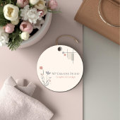 Abstract Pastel Design: Modern Florals & Geometry Geschenkanhänger