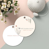 Abstract Pastel Design: Modern Florals & Geometry Geschenkanhänger