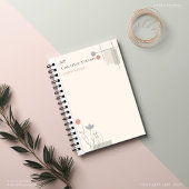 Abstract Pastel Design: Modern Florals & Geometry Notizblock