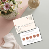 Abstract Pastel Design: Modern Florals & Geometry Treuekarte