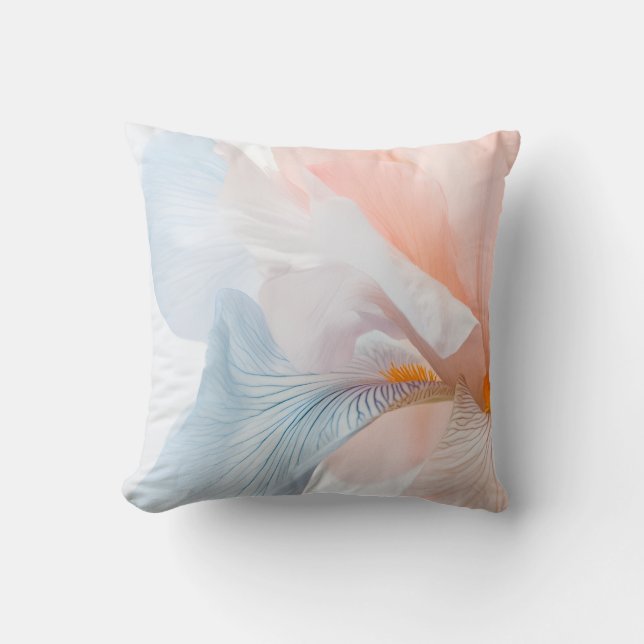 Abstract Pastel Floral Watercolor Throw Pillow  Kissen (Vorderseite)