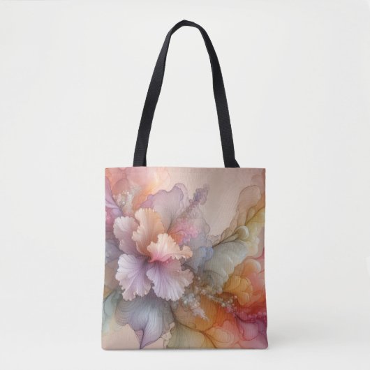 Abstract Pastel Lavender Floral Cloud Landscape Tasche (Vorderseite)