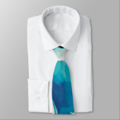 Abstract Pastel Paint Lagoon Edition Neck Tie Krawatte (Gebunden)