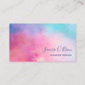 Abstract Pastel Pink Türkis Visitenkarte (Vorderseite)