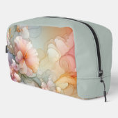 Abstract Pastel Sea Foam Floral Cloud Landscape Waschbeutel (Rechte Ecke)